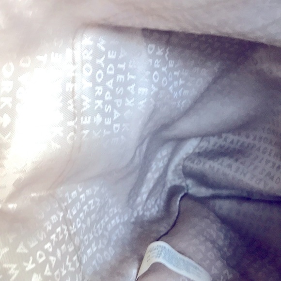 Kate Spade Cream Ostrich Print Leather - Picture 7 of 13